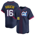Ldoa LA.Angels #16 Yusei Kikuchi Player Navy Limited American League All-Star Edition Stitched Jerseys