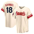 Ldoa LA.Angels #18 Nolan Schanuel Player Cream City Connect Home Stitched Jerseys