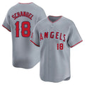 Ldoa LA.Angels #18 Nolan Schanuel Player Gray Home Limited Stitched Jerseys