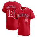 Ldoa LA.Angels #18 Nolan Schanuel Player Red Home Limited Elite Stitched Jerseys