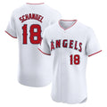 Ldoa LA.Angels #18 Nolan Schanuel Player White Limited Elite Stitched Home Jerseys