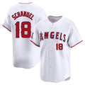 Ldoa LA.Angels #18 Nolan Schanuel Player White Limited Home Stitched Jerseys