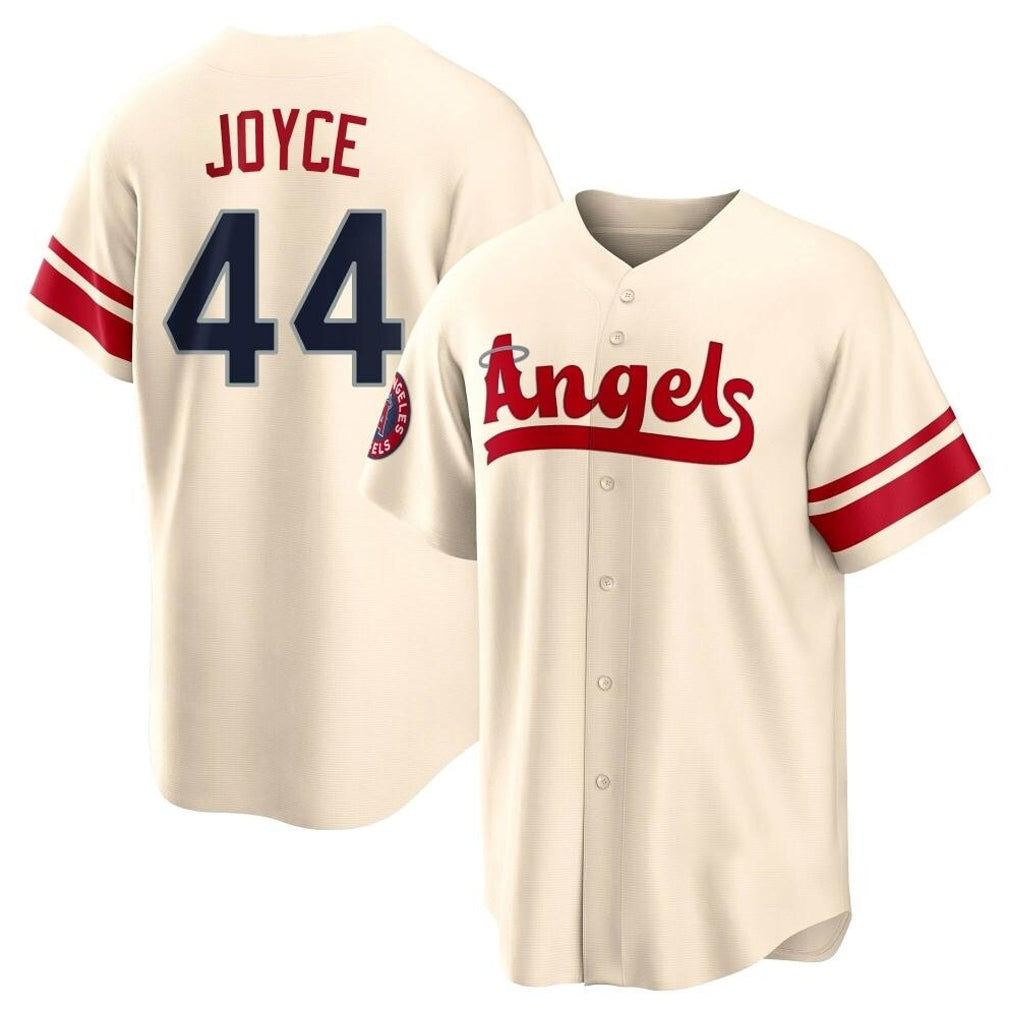 Ldoa LA.Angels #44 Ben Joyce Player Cream City Connect Home Stitched Jerseys