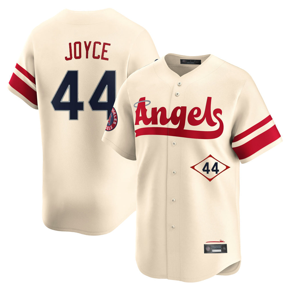 Ldoa LA.Angels #44 Ben Joyce Player Cream City Connect Limited Home Stitched Jerseys