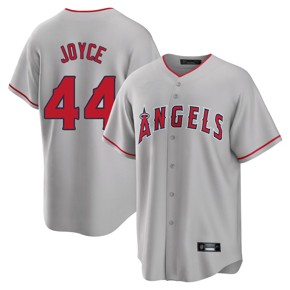 Ldoa LA.Angels #44 Ben Joyce Player Gray Home Game Stitched Jerseys