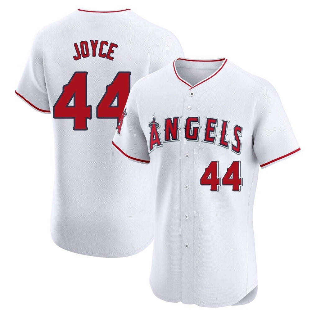 Ldoa LA.Angels #44 Ben Joyce Player White Limited Elite Stitched Home Jerseys