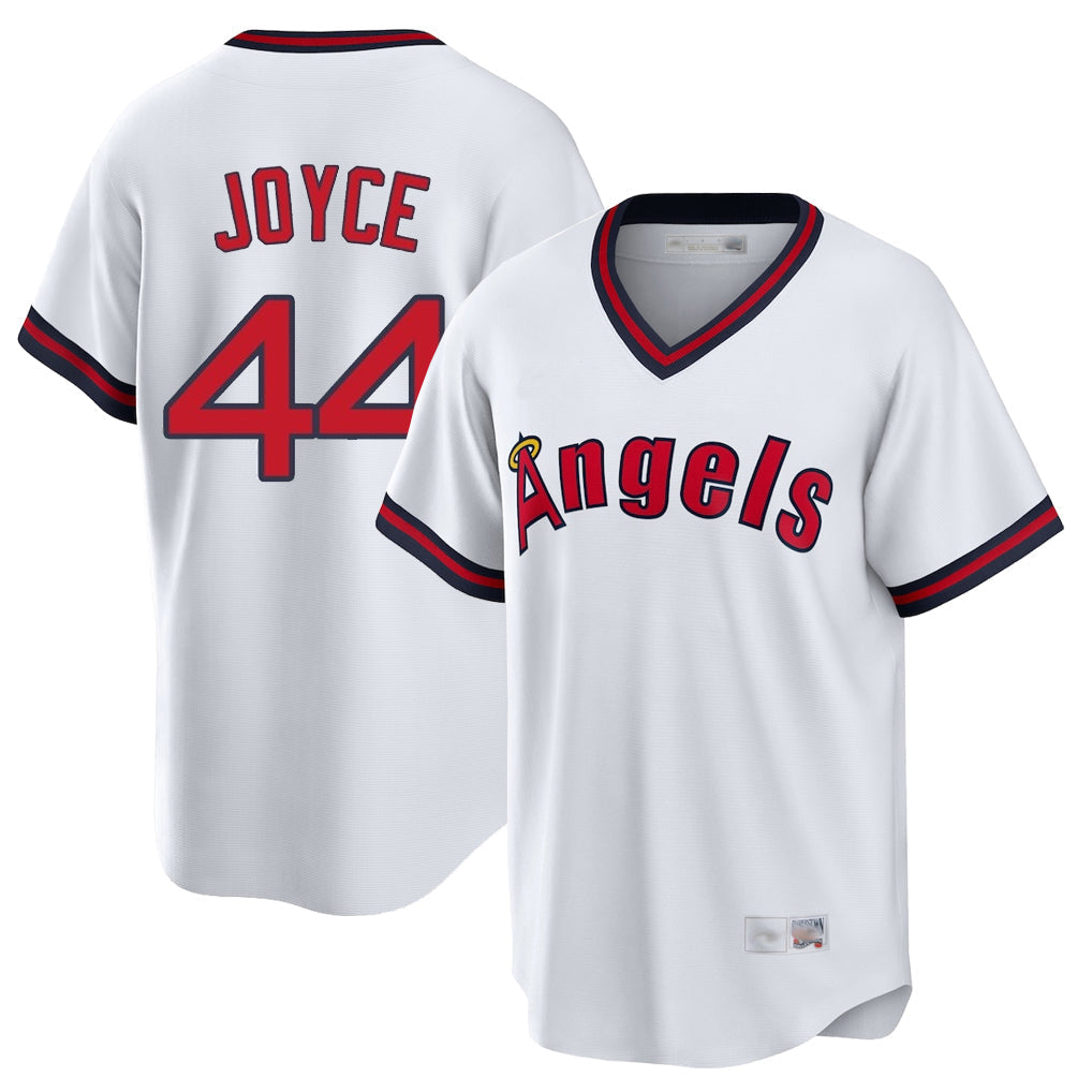 Ldoa LA.Angels #44 Ben Joyce Player White T-shirt Home Game Stitched Jerseys