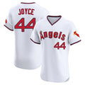 Ldoa LA.Angels #44 Ben Joyce Player White T-shirt Home Limited Elite Stitched Jerseys