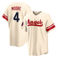 Ldoa LA.Angels #4 Christian Moore Player Cream City Connect Home Stitched Jerseys