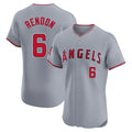 Ldoa LA.Angels #6 Anthony Rendon Player Gray Home Limited Elite Stitched Jerseys