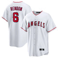 Ldoa LA.Angels #6 Anthony Rendon Player White Home Game Stitched Jerseys