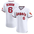 Ldoa LA.Angels #6 Anthony Rendon Player White T-shirt Home Limited Elite Stitched Jerseys