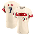 Ldoa LA.Angels #7 Jo Adell Player Cream City Connect Limited ELite Home Stitched Jerseys