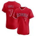 Ldoa LA.Angels #7 Jo Adell Player Red Home Limited Elite Stitched Jerseys