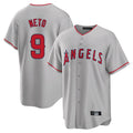 Ldoa LA.Angels #9 Zach Neto Player Gray Home Game Stitched Jerseys