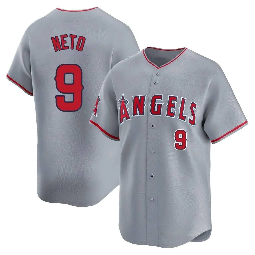 Ldoa LA.Angels #9 Zach Neto Player Gray Home Limited Stitched Jerseys