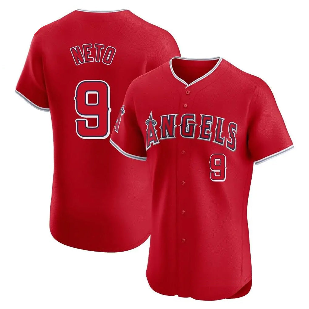 Ldoa LA.Angels #9 Zach Neto Player Red Home Limited Elite Stitched Jerseys