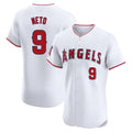 Ldoa LA.Angels #9 Zach Neto Player White Limited Elite Stitched Home Jerseys