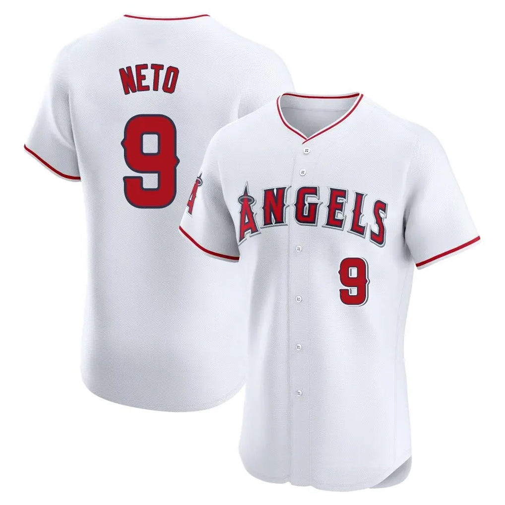 Ldoa LA.Angels #9 Zach Neto Player White Limited Elite Stitched Home Jerseys