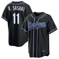 Ldoa LA.Dodgers #11 Roki Sasaki Player Black Carbon Limited Home Stitched Jerseys