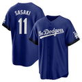 Ldoa LA.Dodgers #11 Roki Sasaki Player Royal City Connect Home Game Stitched Jerseys