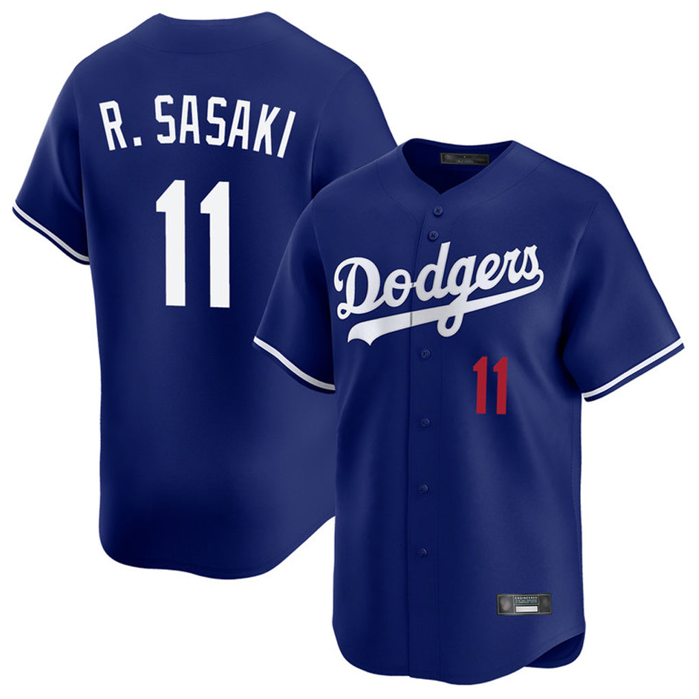 Ldoa LA.Dodgers #11 Roki Sasaki Player Royal Limited Home Stitched Jerseys