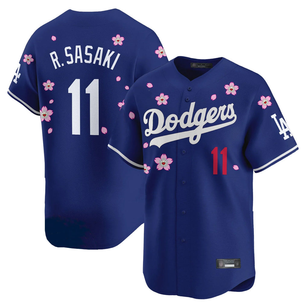 Ldoa LA.Dodgers #11 Roki Sasaki Player Royal Tokyo Series Vapor Premier Limited Stitched Jerseys