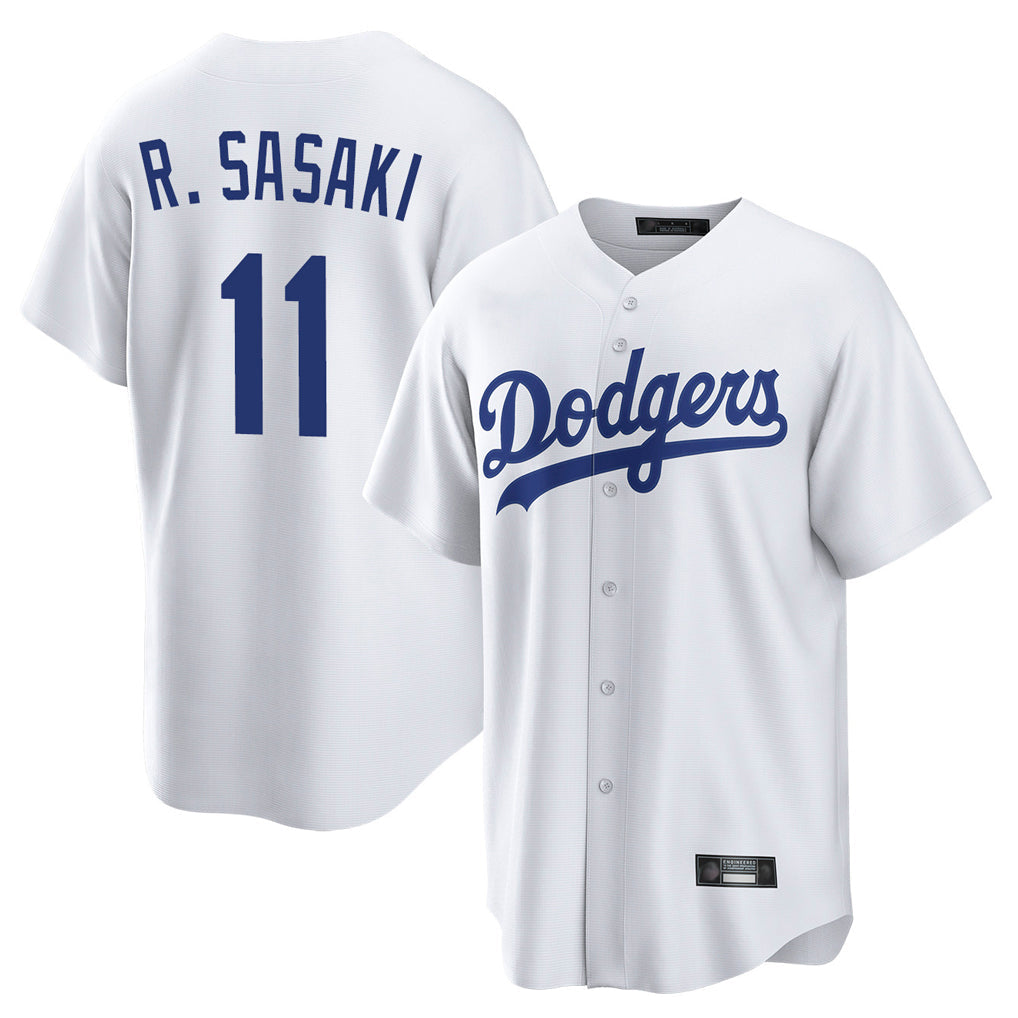 Ldoa LA.Dodgers #11 Roki Sasaki Player White Game Home Stitched Jerseys