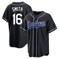 Ldoa LA.Dodgers #16 Will Smith Player Black Carbon Limited Home Stitched Jerseys