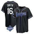 Ldoa LA.Dodgers #16 Will Smith Player Black World Series Meet Carbon Limited Home Stitched Jerseys