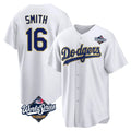 Ldoa LA.Dodgers #16 Will Smith Player Gold White World Series 2026 Collection Stadium Game Stitched Jerseys
