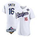 Ldoa LA.Dodgers #16 Will Smith Player Gold White World Series 2026 Collection Stadium Limited Elite Stitched Jerseys