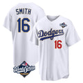 Ldoa LA.Dodgers #16 Will Smith Player Gold White World Series 2026 Collection Stadium Limited Stitched Jerseys