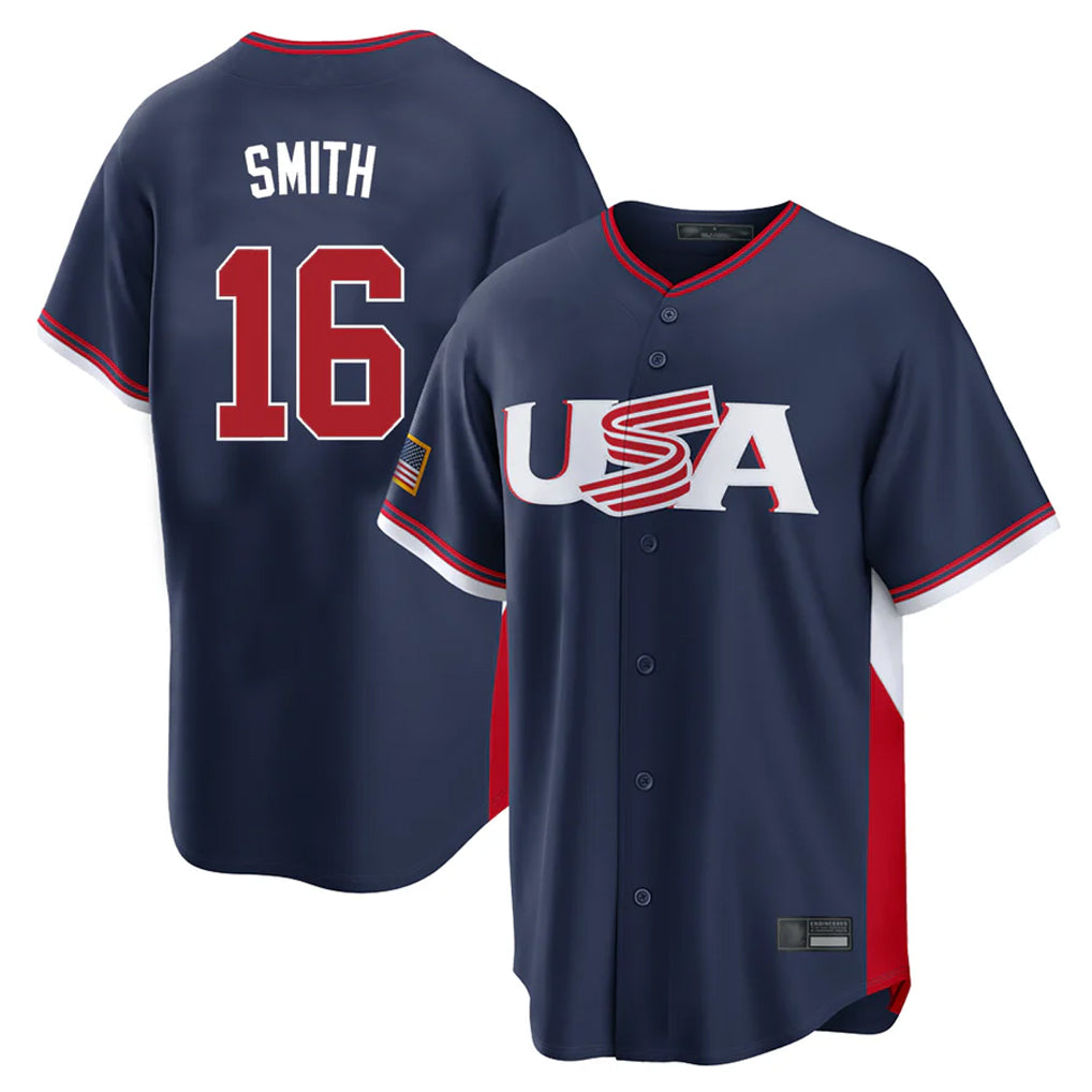 Ldoa LA.Dodgers #16 Will Smith Player Navy USA 2026 World Classic Limited Home Stitched Jerseys