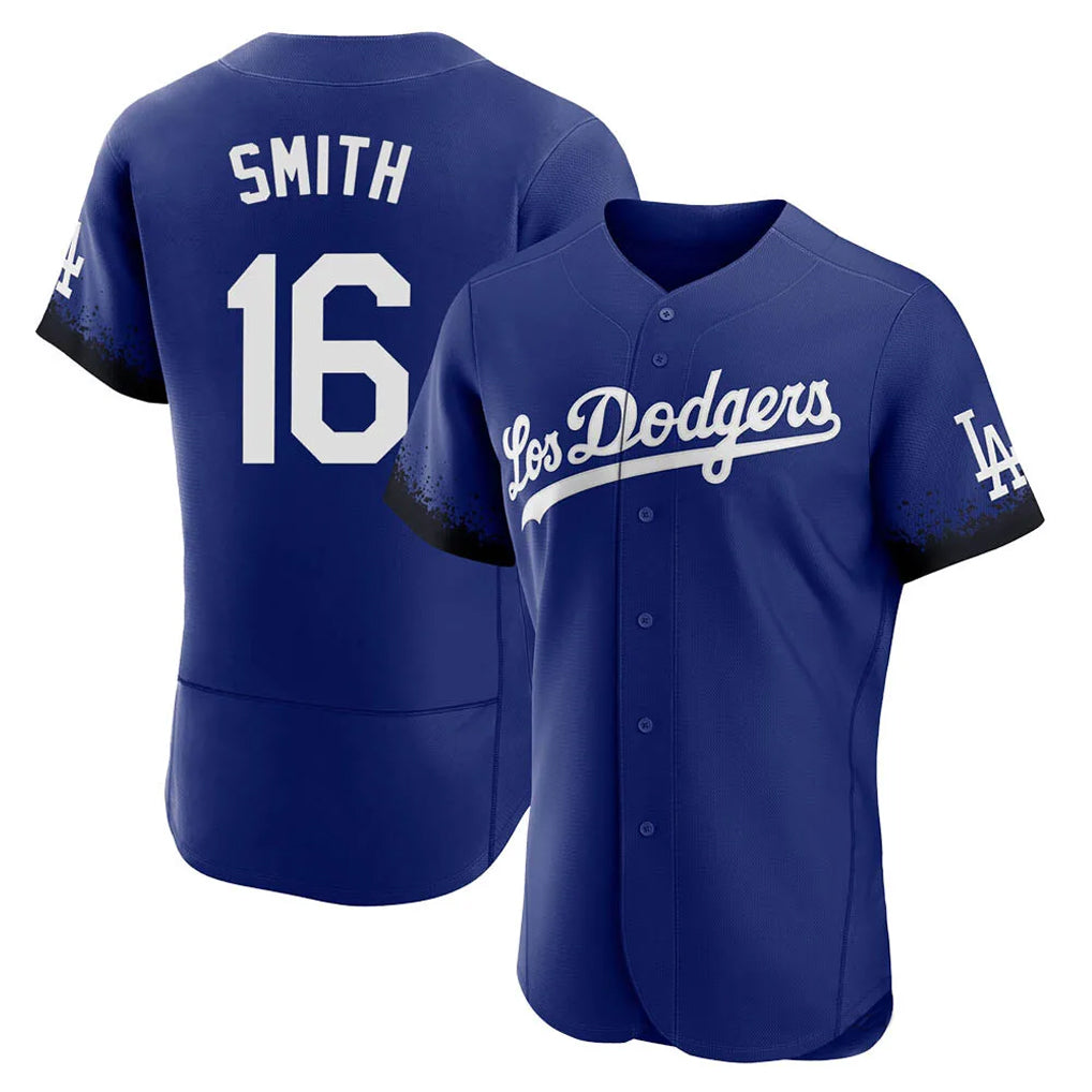 Ldoa LA.Dodgers #16 Will Smith Player Royal City Connect Elite Home Stitched Jerseys
