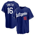 Ldoa LA.Dodgers #16 Will Smith Player Royal Game Home Stitched Jerseys