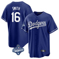Ldoa LA.Dodgers #16 Will Smith Player Royal World Series Meet Game Stitched Jerseys
