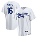 Ldoa LA.Dodgers #16 Will Smith Player White Game Home Stitched Jerseys