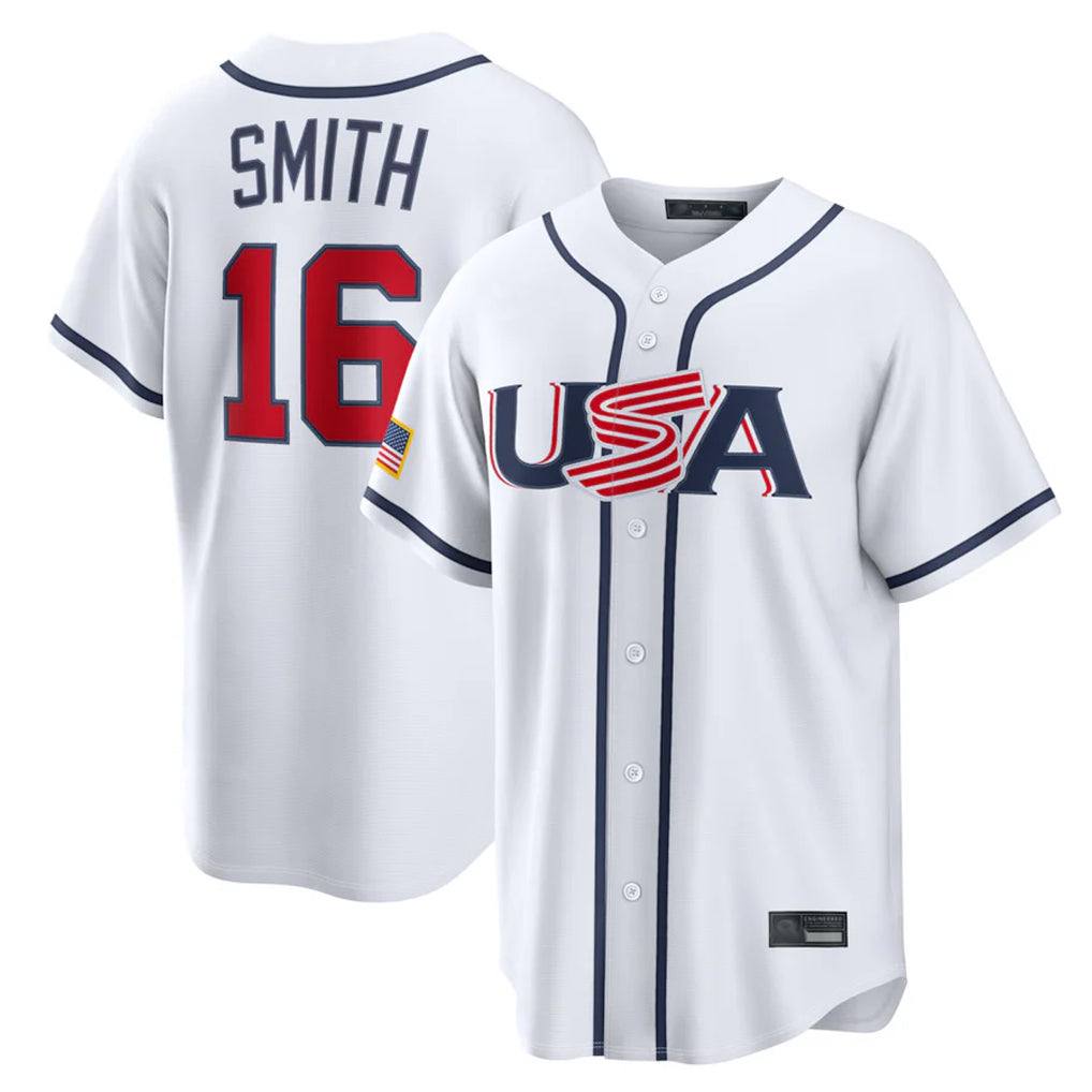 Ldoa LA.Dodgers #16 Will Smith Player White USA 2026 World Classic Limited Home Stitched Jerseys