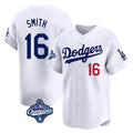 Ldoa LA.Dodgers #16 Will Smith Player White World Series Meet Limited Home Stitched Jerseys