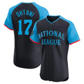 Ldoa LA.Dodgers #17 Shohei Ohtani Player Black National League All-Star Limited Elite Home Stitched Jerseys