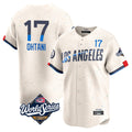 Ldoa LA.Dodgers #17 Shohei Ohtani Player Cream World Series City Connect Limited Home Stitched Jerseys