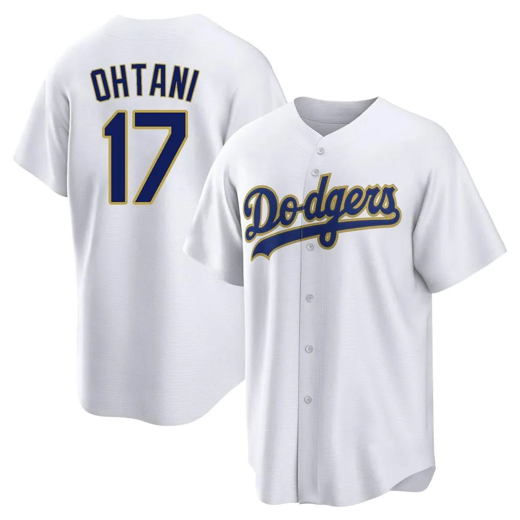 Ldoa LA.Dodgers #17 Shohei Ohtani Player Gold White 2026 Collection Stadium Game Stitched Jerseys