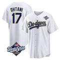 Ldoa LA.Dodgers #17 Shohei Ohtani Player Gold White World Series 2026 Collection Stadium Game Stitched Jerseys