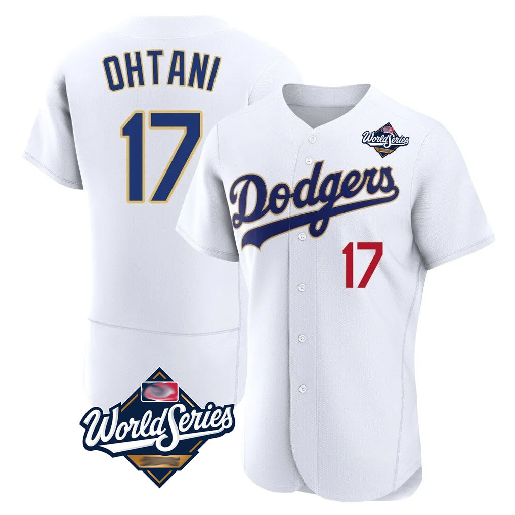 Ldoa LA.Dodgers #17 Shohei Ohtani Player Gold White World Series 2026 Collection Stadium Limited Elite Stitched Jerseys