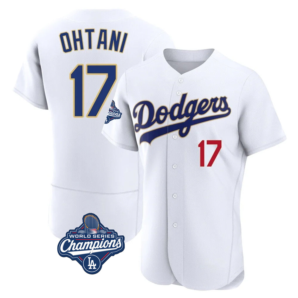 Ldoa LA.Dodgers #17 Shohei Ohtani Player Gold White World Series Meet 2026 Collection Stadium Limited Elite Stitched Jerseys
