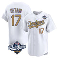 Ldoa LA.Dodgers #17 Shohei Ohtani Player Gold World Series Collection Limited Home Stitched Jerseys
