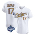 Ldoa LA.Dodgers #17 Shohei Ohtani Player Gold World Series Meet Limited Elite Home Stitched Jerseys