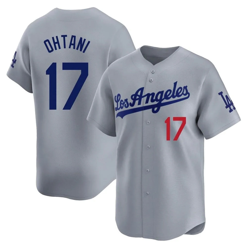 Ldoa LA.Dodgers #17 Shohei Ohtani Player Gray Limited Home Stitched Jerseys