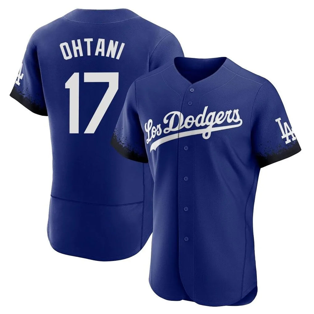 Ldoa LA.Dodgers #17 Shohei Ohtani Player Royal City Connect Elite Home Stitched Jerseys